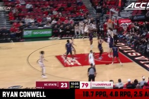 模板肯纳德！四年换四校！路易斯维尔大学大四射手瑞安·康韦尔